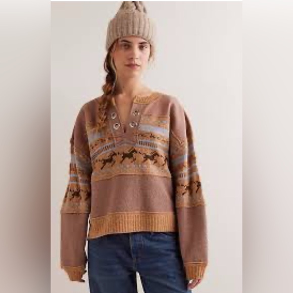 We The Free Sweaters - We the Free Running Wild Pullover Sweater size XL